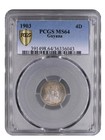 British Guiana  1903 Edward Vii 4 Pence  Pcgs Ms 64  60 000 Mintage 