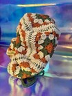 Unisex Handmade Crochet Rasta Tam Hat W  Ties  One Size Adjustable Beige Brown