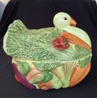 Vintage Jay Willfred  Dov Of Andrea By Sadek Ceramic Soup Tureen Gravy Boat