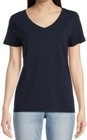 Time And Tru Women s Short Sleeve V-neck T-shirt   choose Size  Color 
