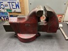 Vintage Starrett No  014 Machinist Bench Vise W swivel Base -  4  Jaws