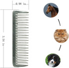3pcs Stainless Metal Pulling Combs Horse Mane Tail Mini Pocket Combs 4013    