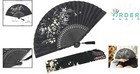 Folding Hand Fan Bamboo Silk Vintage Japanese Chinese For Party Performance D   