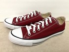 Converse Women Chuck Taylor All Star Red Canvas Low Top Sneakers  Size 9  