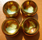  4  Vintage Solid Brass 1-1 16  Curtain Rod Drapery Pole Stair Railing End Caps