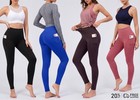 Women Fitness Compression Leggings Ladies Gym High Waist Yoga Pants With Stretch