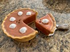Adorable Pumpkin Pie Fall Holiday Salt And Pepper Set Collectible Novelty New