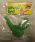  Vintage Green Plastic Toy Singing Water Whistle Bird New Old Store Stock