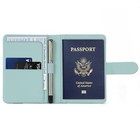 Premium Leather Passport Holder Covers Case  Waterproof Rfid Blocking Travel    