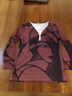 Womens Boho Print Long Sleeve T Shirt Tops Ladies Zipper V Neck Pullover Blouse