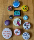 Vintage Lot Anti War   Peace Pro Choice Human Rights Pinback Buttons Political
