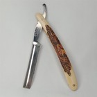 Antique 1910s Straight Razor International Cutlery Co Elk Figural Celluloid