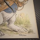 Pawprints Greeting Card White Rabbit Alice In Wonderland Wallace Tripp Tenniel