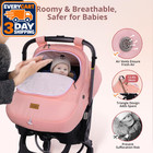 Winter Baby Car Seat Cover  Infant Car Seat Cover For Boy Girl  Pink