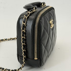Chanel Black Camera Top Handle Crossbody Bag Lambskin