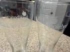 Applebee s Brewtus 16oz Glass Beer Glass 9-inch-tall Lot Of 2 Rare Htf