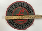 Vintage Rare Sterling Gasoline Patch 11  Embroidered Logo Gas Oil Advertising