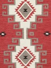Antique Ganado Navajo Kilim Rug Handmade American Indian Art Large Area Rug 6x9