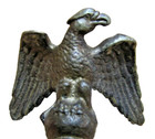 Antique Brass Eagle Finial Perched Spread Winged Ornate Fine Detailing Hardware