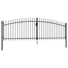 Double Door Fence Gate Woerden With Spear Top 157 5x78 5 