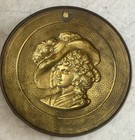 Vintage Brass Vintage Brass Lady Wall Plaque - French Victorian Portrait Decor
