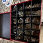 Pug Dog Christmas Ornament Set Assorted Designs Red Storage Box Collectible