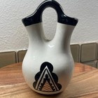 Native American Ceramic Singed Small Wedding Vase Signed M Reed 1991