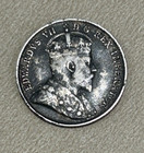 1907 Canada Five 5 Cent Edward Vii Sterling Silver Nickel Coin Cg151