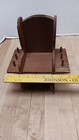 Rustic Wooden Thread Caddy Chair With Drawer And Spindles