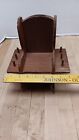 Vintage Hand Crafted Wooden Sewing Spool Storage With Drawer