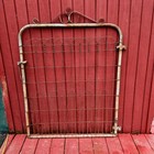 Vintage Garden Gate Metal Braided Wire Scroll Top Farm House Rustic Shabby 41x52