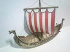 Vintage 16  Heavy Solid Brass Drekar Dragon Head Viking Longship Free Shipping