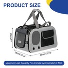 Expandable Pet Portable Travel Backpack Carrier For Little Cat Pet Dog Black
