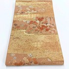 7235  Japanese Vintage Fukuro Obi Belt Kimono Fabric Silk Traditional