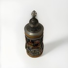 Original King Lidded Beer Stein German Cities - Great Find  Free Shipping