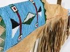 Native American Gun Cover Sioux Indian Suede Leather Beaded Rifle Scabbard