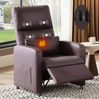 Electric Recliner Chair With Heat   Massage Adjustable Power Pu Leather Sofa