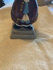 Vintage Benjamin Franklin Composition Bobblehead Nodder Bank 8 5   