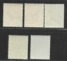 Liechtenstein 1934 Air Mails Set Scott   C9-c13 Mint Never Hinged Very Fine