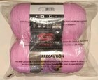 2-pk Red Heart Super Saver Jumbo Acrylic Yarn Crochet Knitting 14 Oz Petal Pink