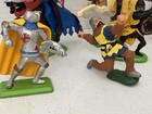 Vintage 1971 Britains Ltd Deetail Toy Soldier Medieval Knights Horses Lot  2