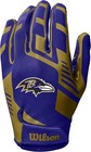 Baltimore Ravens Nfl Team Logo Stretch Receiver Gloves  Youth Or Adult