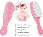 New Baby Grooming Kit Infant Safety Care Set Hair Brush Comb Nail Clipper Pink