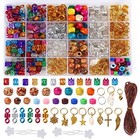  402 Pieces Dreadlocks Beads Hair Braid Accessories Braid Rings Multi-colored