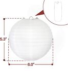  10 pcs 6    White Paper Lanterns Round Hanging Chinese japanese