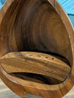 Mid Century Large Walnut Shaped Nut Set Bowl  Picks  And Cracker