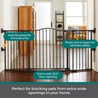 Extra-wide Windsor Arch Pet Gate  38 3 -72  Wide Dog Gate  Hardware Mount  Do   