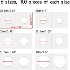 600 Pcs Coin Flips 6 Assorted Sizes 2  X 2  Cardboard Coin Holders Mylar Coin Fl