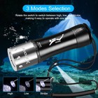 90000lms Scuba Diving Led Flashlight Underwater 80m Waterproof Dive Torch Light