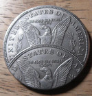 Double Strike Both Sides Error Hobo Nickel Coin Abstract Art Craft